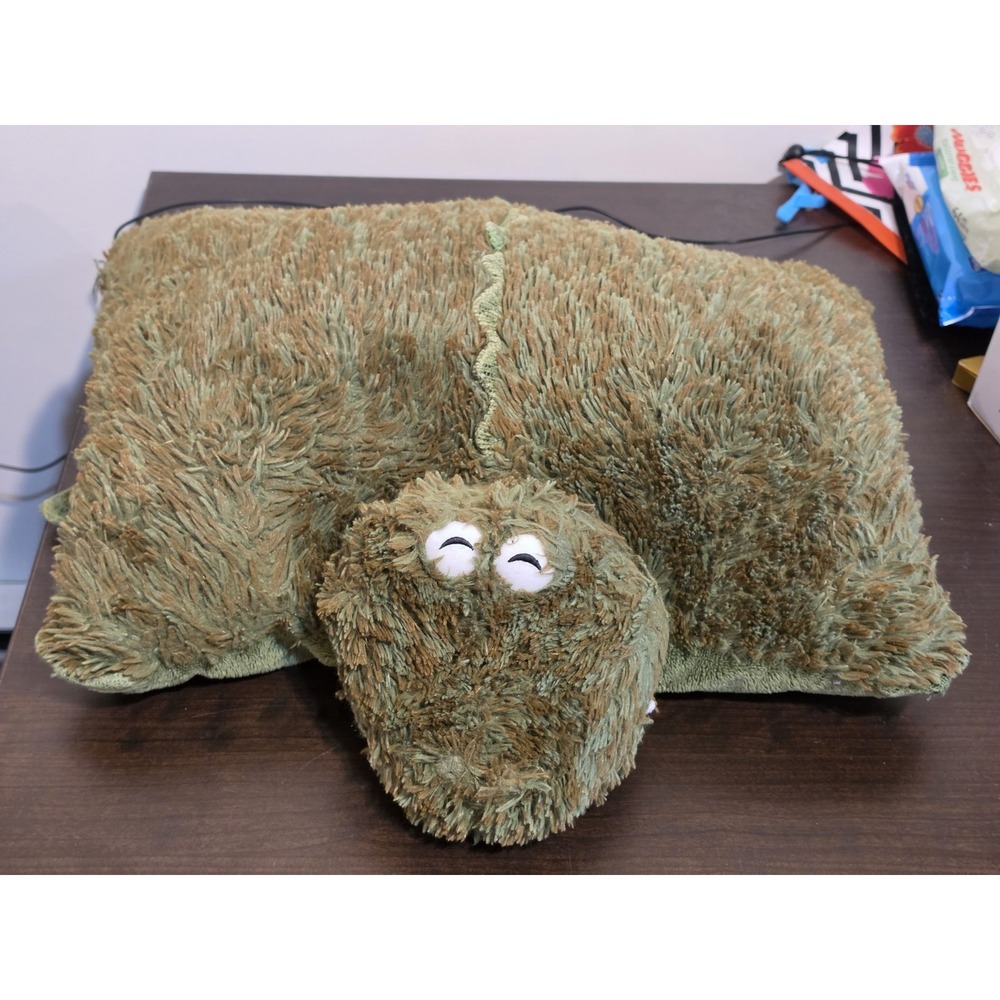 My Pillow Pet 2009 Alligator Crocodile Green 21" Vintage Plush Stuffed Animal